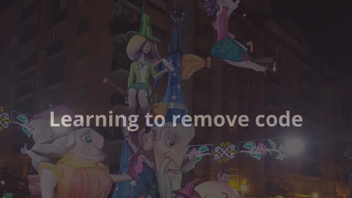 Learning to remove code